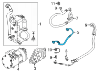 OEM 2022 BMW X5 PRESSURE HOSE ASSY COMPRESSO Diagram - 64-53-9-354-588