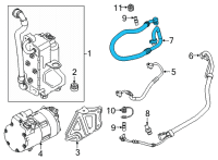 OEM 2022 BMW X5 SUCTION PIPE EVAPORATOR-COMP Diagram - 64-53-9-354-576