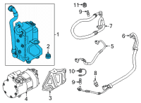 OEM BMW X5 CONDENSER AIR CONDITIONING W Diagram - 64-53-6-847-990