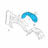 OEM Ford F-350 Super Duty Fender Liner Diagram - 8C3Z-16055-D