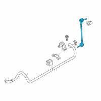OEM 2015 Ford Flex Stabilizer Link Diagram - GG1Z-5K483-A