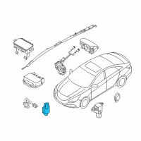 OEM 2009 Hyundai Sonata Sensor Assembly-Front Impact Diagram - 95920-0A100