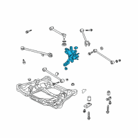 OEM 2005 Honda Accord Knuckle, Right Rear (Drum) Diagram - 52210-SDA-A00