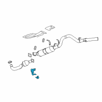 OEM 2019 GMC Sierra 3500 HD Hanger Diagram - 23401159