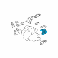 OEM 2007 Honda Civic Rubber Assy., Transmission Mounting Diagram - 50850-SNA-A82