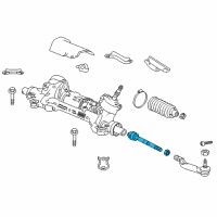 OEM 2022 Honda Accord End, Rack Diagram - 53610-TVA-A11