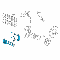 OEM 2017 Honda Pilot CALIPER SUB-ASSY Diagram - 45018-TZ5-A03