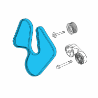 OEM Dodge Durango Belt-SERPENTINE Diagram - 5184646AC