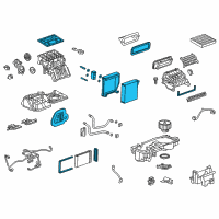 OEM 2020 Chevrolet Trax Evaporator Core Diagram - 95018026