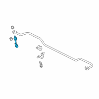 OEM Lincoln Nautilus Stabilizer Link Diagram - F2GZ-5C486-A