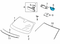 OEM 2022 Acura MDX COVER, LID SENSOR Diagram - 76413-TYA-A01