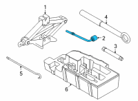 OEM 2022 Hyundai Santa Fe Wrench-Wheel Nut Diagram - 09131-4H000