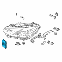 OEM 2018 BMW 740i xDrive Front Light Electronics Control Unit Diagram - 63-11-7-472-771