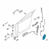 OEM 2013 Ford Police Interceptor Utility Latch Diagram - DG1Z-5421812-C