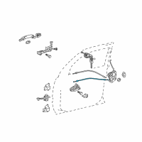 OEM 2011 Toyota 4Runner Lock Cable Diagram - 69710-60030