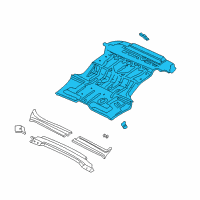 OEM 2000 Dodge Durango Pan-Rear Floor Diagram - 55256759AH