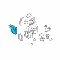 OEM 1999 Nissan Quest EVAPORATOR Assembly - Cooler Diagram - 27281-6B000