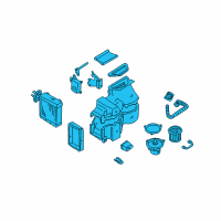 OEM 2002 Nissan Quest EVAPORATOR Assembly-Cooler Kit Diagram - 27281-7B025
