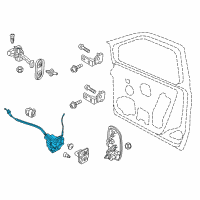 OEM 2018 Ram ProMaster City Front Door Latch Diagram - 68259361AA