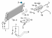 OEM 2013 Ford Expedition Radiator Upper Mount Diagram - 7L1Z-8125-A