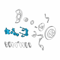 OEM 2015 Honda Accord Caliper Sub-Assembly, Right Front Diagram - 45018-T3Z-000