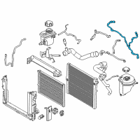 OEM 2018 BMW X6 Hose, Charge Air Cooler-Coolant Pump Diagram - 17-12-7-850-101