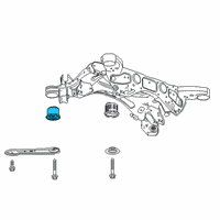 OEM 2018 Cadillac XT5 Suspension Crossmember Front Bushing Diagram - 23369019