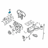 OEM 2004 Nissan Pathfinder Tube - Oil Filler Diagram - 15259-4W001