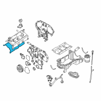 OEM 2000 Nissan Pathfinder Rocker Cover Gasket Diagram - 13270-4W000