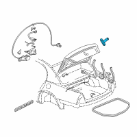 OEM 2004 Buick Park Avenue Cylinder Kit, Rear Compartment Lid Lock (Uncoded) Diagram - 12455155