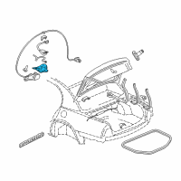 OEM 2001 Buick Park Avenue Latch Asm-Rear Compartment Lid Diagram - 25762646