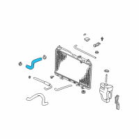 OEM 1999 Honda CR-V Hose, Water (Upper) Diagram - 19501-P3F-000