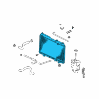 OEM 2000 Honda CR-V Radiator (Toyo) Diagram - 19010-P3F-902