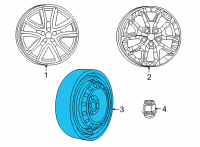 OEM Chrysler Spare TIR-Collapsed Diagram - 4726720AC