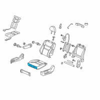 OEM 2005 Honda Odyssey Pad, L. FR. Seat Cushion Diagram - 81537-SHJ-A01