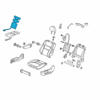 OEM 2007 Honda Odyssey Heater, Left Front Seat-Back Diagram - 81524-SHJ-A41