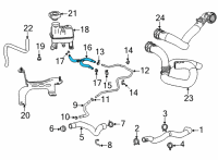 OEM 2021 Cadillac CT4 Reservoir Hose Diagram - 84697672