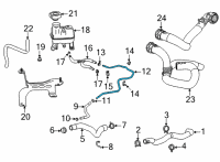 OEM 2021 Cadillac CT4 Radiator Hose Diagram - 84857275