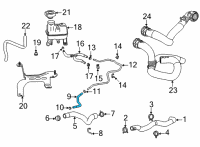 OEM Cadillac CT4 Hose Diagram - 84697670