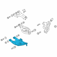OEM 2019 Infiniti QX80 Rear Suspension Front Lower Link Complete Diagram - 551A1-5ZA1A