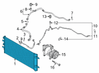 OEM BMW X2 CONDENSER AIR CONDITIONING W Diagram - 64-53-6-819-644