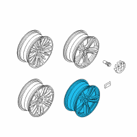 OEM 2015 BMW 435i xDrive Light Alloy Rim Ferricgrey Diagram - 36-11-7-846-780