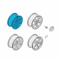 OEM 2016 BMW 428i xDrive Disc Wheel, Light Alloy, Bright-Turned Diagram - 36-11-6-856-219