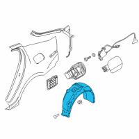 OEM 2018 Kia Stinger Guard-Rear Wheel, LH Diagram - 86821J5000