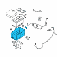 OEM Ford Battery Tray Diagram - EJ7Z-10732-C