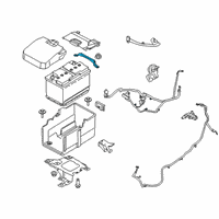 OEM Lincoln Hold Down Diagram - DV6Z-10718-A