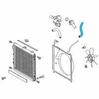 OEM 2008 Toyota Tundra Lower Hose Diagram - 16572-0P170