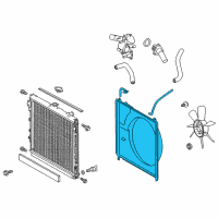 OEM 2010 Toyota Tundra Shroud Assembly Diagram - 16711-0P100