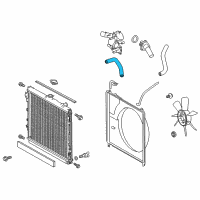 OEM 2014 Toyota Tundra Upper Hose Diagram - 16571-0P160