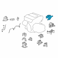 OEM 2014 Honda Accord Bracket, RR. Engine Mounting Diagram - 50610-TE1-A50